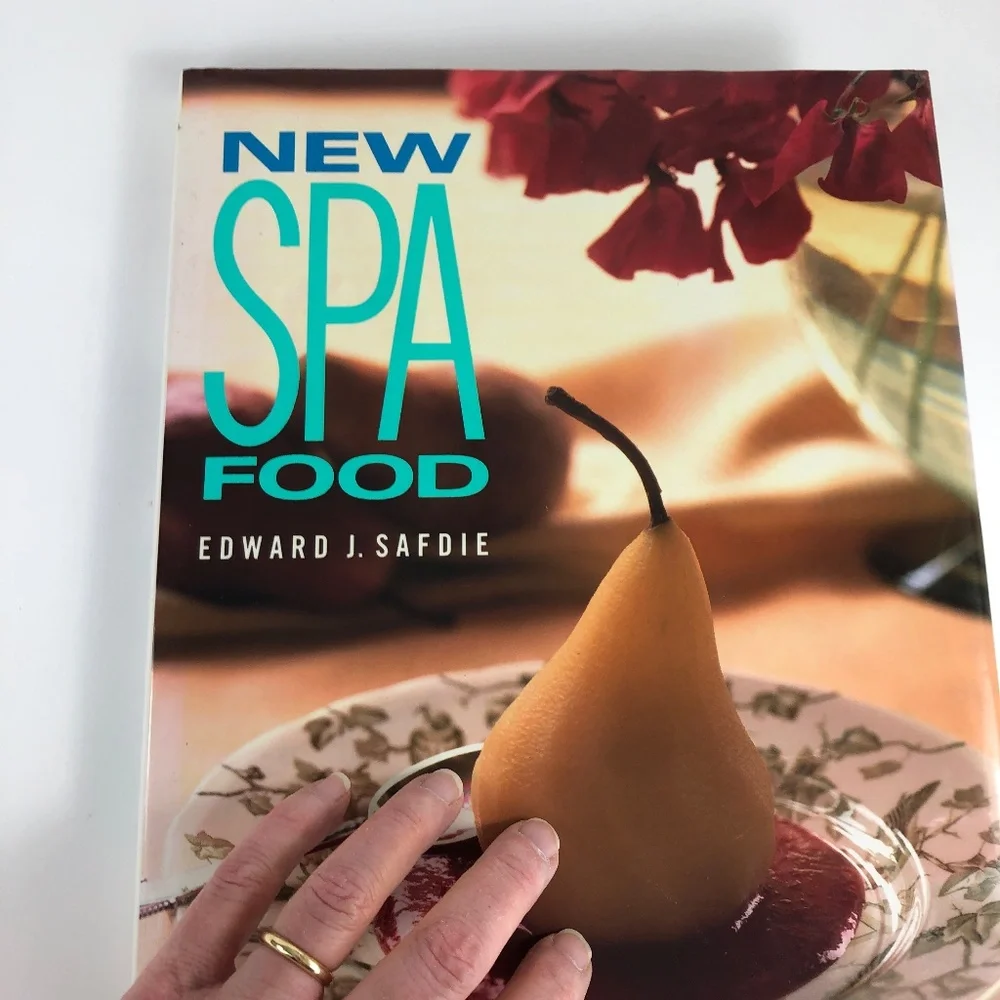 New Spa Food, Cook Book, Healthy Recipes, by Edward J. Safdie, 1990